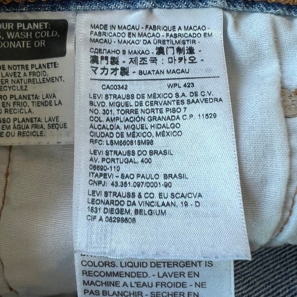 Levi's 501 Denim Cutoff Shorts Vintage with Button Fly Size 33 - Picture 12 of 14